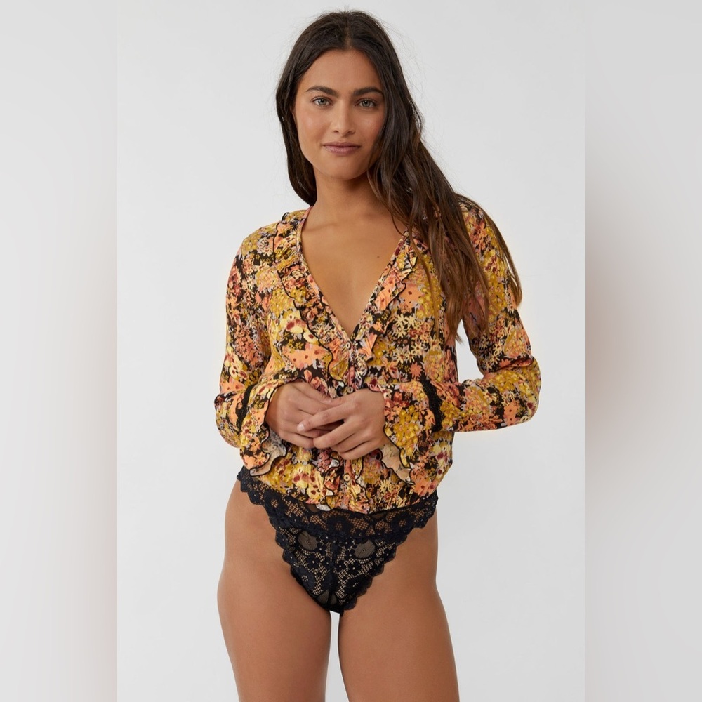Free People Heat Wave Bodysuit NWT Size Small